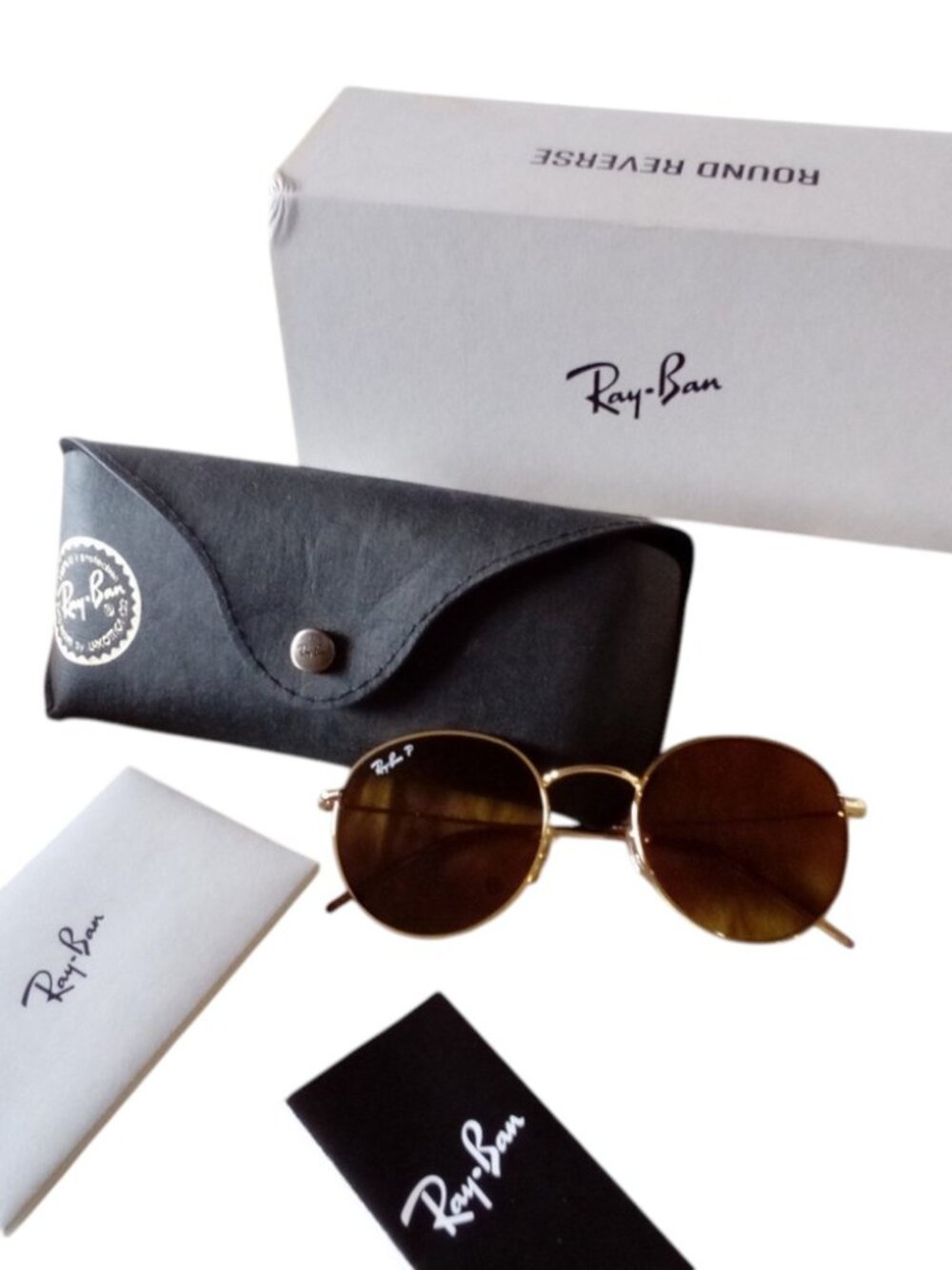 NEW RAY-BAN RBR0103S Gold Brown Polarized Sunglasses 53mm